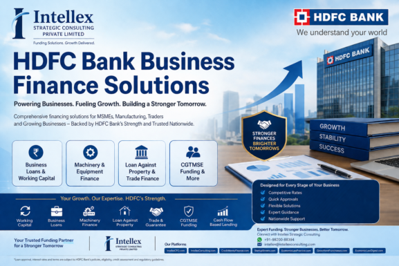 HDFC Bank Business Loans & Working Capital Finance: Complete Funding Solutions for MSMEs, Manufacturers, Traders and Growing Businesses.
