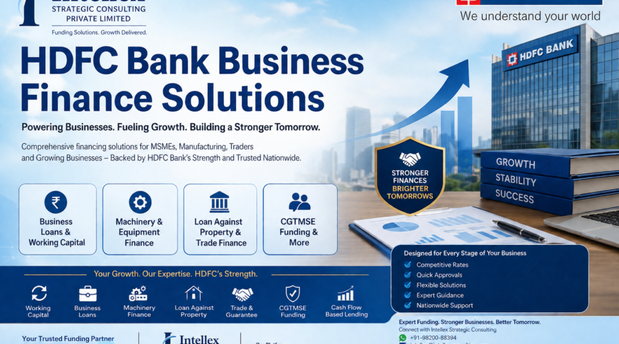 HDFC Bank Business Loans & Working Capital Finance: Complete Funding Solutions for MSMEs, Manufacturers, Traders and Growing Businesses.
